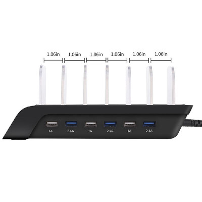 

Multi-ports Multifunctional Portable Intelligent Phone Universal Home Office Desktop Tablet USB Charging Station Hub Charging Dock