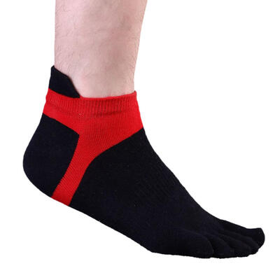 

1 Pair Men\s Breathable Low Cut Toe Socks No Show Athletic Five Finger Socks