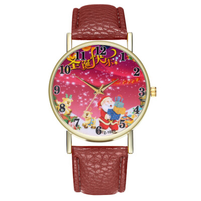 

2018 Santa Claus Womens Watches Fashion Gift Christmas Tree Pendant Wrist Watch Women Christmas Ladies Quartz Clock Reloj &Ff