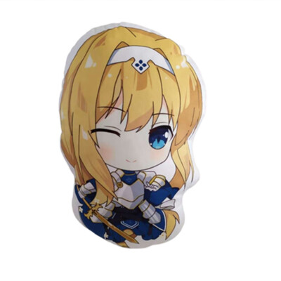 

redCherry Sword Art Online Kirito Alice Plush Pillow Toy Anime Cartoon Soft Stuffed Doll Plush Anime Fans Gift