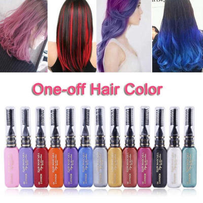 

13 Colors Temporary Instant Hair Dye Mascara Non-toxic Disposable Color Cream