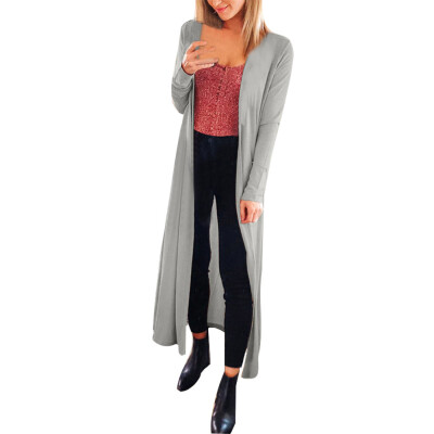 

Toponeto Womens Casual Sexy Long Sleeve Open Front Patchwork Loose Cardigan Coat