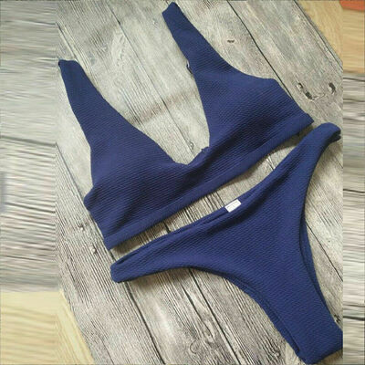 

Women Swimwear Bandage Bikini Set Push-up Padded Bra Bathing Suit 2pcs Swimsuit