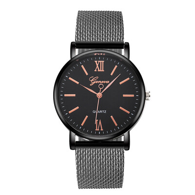 

RM Temperament Versatile Ladies Silica Gel Strap Watch Simple Mirror Quartz Watch
