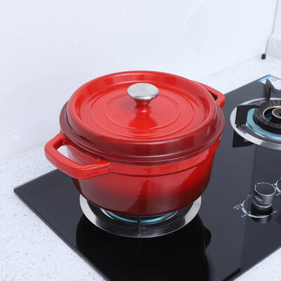 

Greensen Enameled Non-stick Cast Iron Cookware Oven Pot with Dual Handles Kitchen