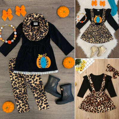 

Halloween Toddler Kids Baby Girl Clothes T-shirt Top Pants Outfit Sets Tracksuit