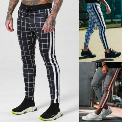 

Men Long Casual Sport Pants Gym Slim Fit Trousers Running Joggers Gym Sweatpants