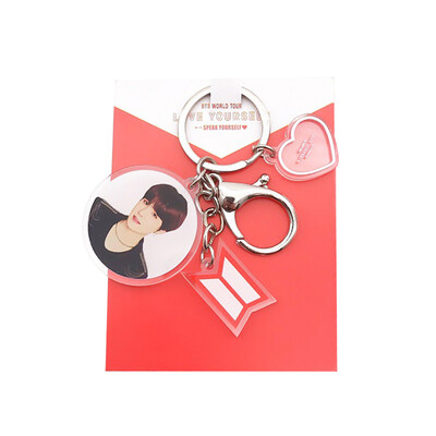 

CAR-TOBBY Kpop BTS EXO TXT GOT7 Twice Blackpink Acrylic Keychain Bag Pendant Fashion Charm