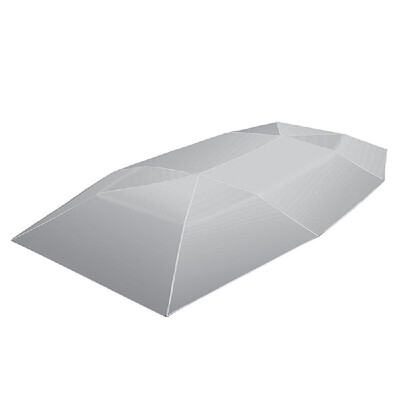 

Car Umbrella Sunshade Cover Tent Oxford Cloth 4 21M Universal Silvery UV Protection
