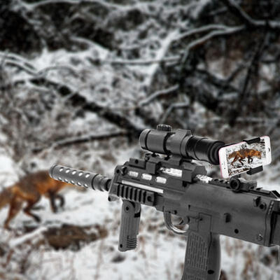 

Greensen Aluminium Universal Adjustable Sight Scope Smartphone Mount Accessory for Gun Rilfe