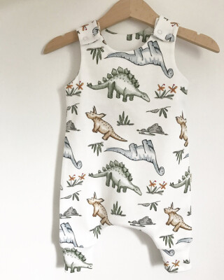 

Funny Newborn Kids Baby Boy Girl Dinosaur Print Romper Summer Clothes Jumpsuit