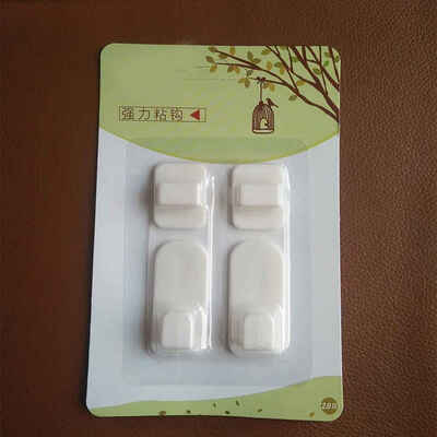 

2 Pair Sticky Hook Set TV Air Conditioner Remote Control Key Practical Wall Storage Plastic Hooks Holder Strong Hanger