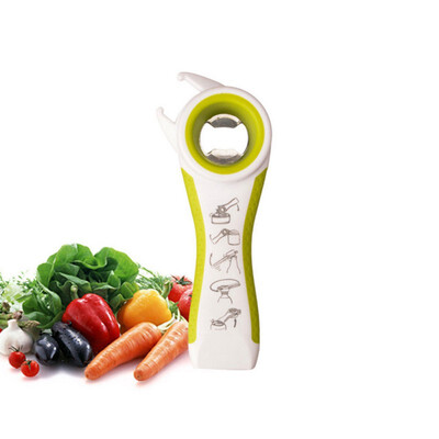 

5 In 1 Multi Function Stainless Steel Plastic Can Jar Bottle Beer Opener Kitchen Gadgets Bar Tools Random Color