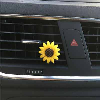 

Sun Flower Car Air Outlet Perfume Clip Cute Modelling Air Conditioning Air Outlet Aromatherapy Air Conditioning Accessories