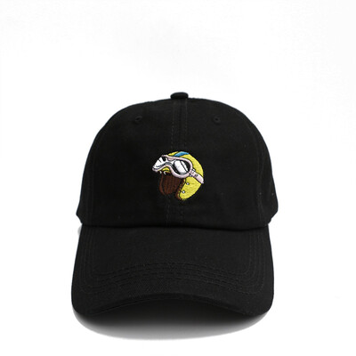 

Hat female summer student couple cartoon embroidered baseball cap male ins Cap Korean version of Joker Sun visor