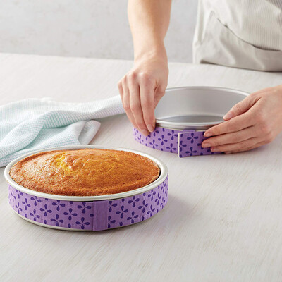 

JPGIF Nice Cake Pan Strips Bake Even Strip Belt Bake Even Moist Level Cake Baking Tool