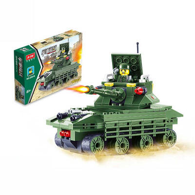 

Plastic Military Vehicle Troop Mini Building Blocks DIY Assembly Toy For Children Kids