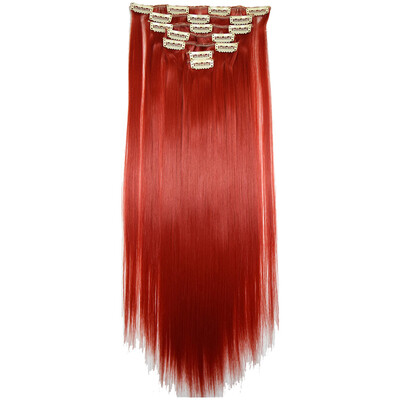 

〖Follure〗Full Head Women Clip Synthetic High Temperature Wire Straight Hair Piece