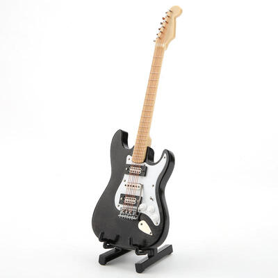 

Greensen Exquisite Wooden Mini Guitar Model Display Decoration Home Coffee House Ornament