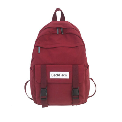 

Schoolbag female Korean version of the original ulzzang college backpack high school Japanese department large capacity campus ins