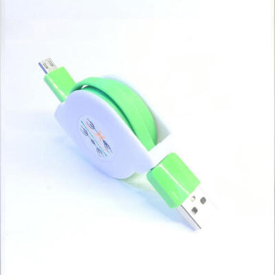 

Micro USB Fast Charge Cord Retractable Charging Cable For Android Phone-1m