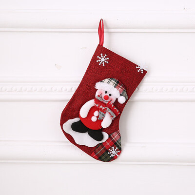 

Gobestart Christmas Stockings Socks Santa Claus Candy Gift Bag Xmas Hanging Decor