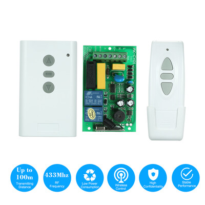 

AC220V 2CH 433MHz Intelligent RF Wireless Remote Control Switch System&1PCS 3 Key RF 433MHz Transmitter Remote Controller 1527