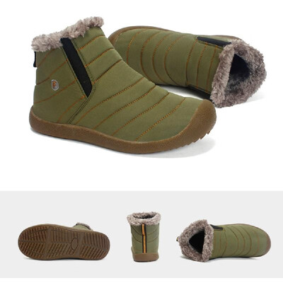 

Outdoor Water-resistant Non-slip Snow Boots Slip-on Winter Warm Shoes for Men&Women