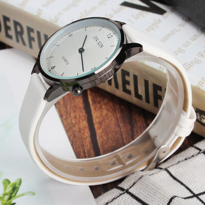 

Gobestart Unisex Simple Business Fashion Leather Quartz Wrist Watch