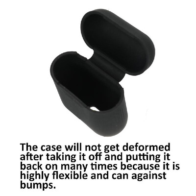 

Silicone Earphone Case Wireless BT Earphone Storage Box Portable Headphone Cases for Airpods Protective Sleeve