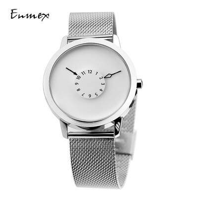

Festival gift Enmex subverts the creative perspective of the second hand watch handstand hands simple watch