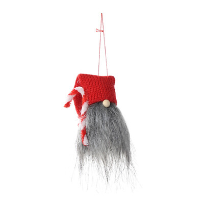 

Christmas Pendant Knitted Gnome Doll With Candy Canes Xmas Tree Hanging Ornament Crafts Home Decorations Merry Christmas