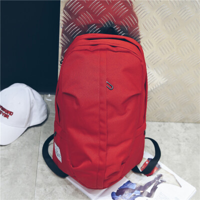 

Simple fashion male bag college student schoolbag computer backpack Korean version leisure trendy male backpack couple shoulder ba