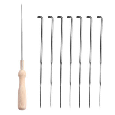 

DIY Wooden Handle Felting Needles Stitch Weaving Crochet Pin Sewing Tools