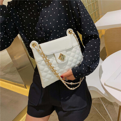 

Lingge chain bag small incense wind bag ladies fashion mini chic small square bag shoulder tide