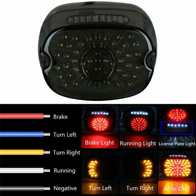 

12V LED Tail Brake Turn Signal Light For Harley Sportster XL1200C Custom 1999-06
