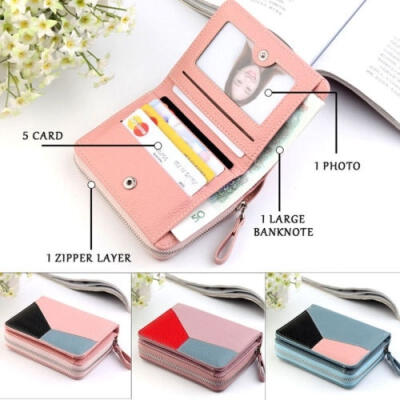 

Fashion Women Small Wallet Fashion Lady Short Solid Coin Pocket Purse Clutch Bag