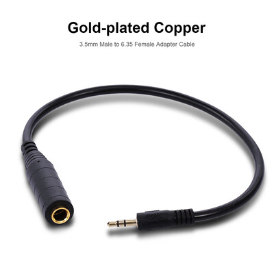 

35mm to 65mm Audio Adapter Cable 35mm Male to 635mm Female Converter Cable for MicrophoneHeadphone