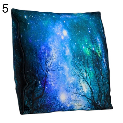 

Double-sided Tree Star Sky Forest Pillow Case Cushion Cover Sofa Bed Car Decor