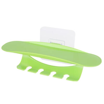 

Self-Adhesive Toothbrush Holder Wall Mounted Toothpaste Storage Rack Shelf