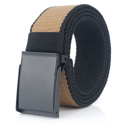 

New Mens belt Quality Canvas Automatic Buckle belts Fashion Casual Mens Leather belt Youth Students Jeans chain belt