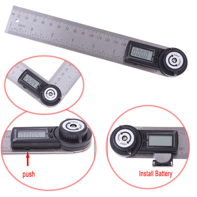 

〖Follure〗Electronic 7 inch 360 Degree Digital Angle Rule Ruler Finder Meter Protractor