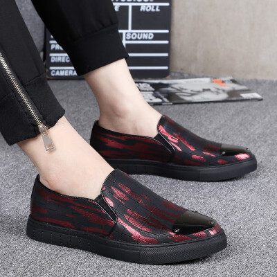 

New British leather shoes loafers single shoes loafers fashionable mens casual shoes