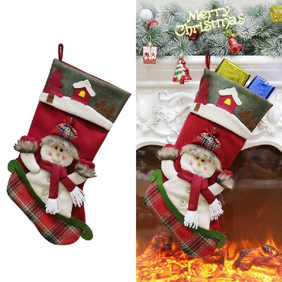 

Christmas New Style Creative Christmas Socks Gift Bag Christmas Tree Pendant Christmas Decoration For Christmas Party Decorating