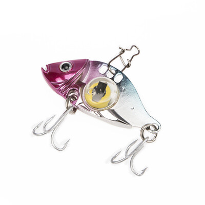 

New Hot outdoor fishing stainless steel metal fish-shaped road hard iron bait lure fish LED color iron flash light
