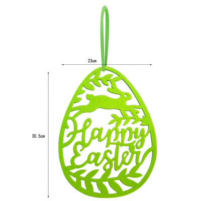 

Non-woven Fabrics Letter Egg Ornaments for Wedding Easter Party Hanging Decoration Easter Wall Door Hanging Decoration