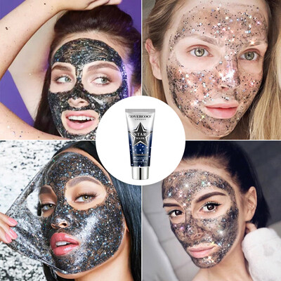 60ML Womens Fashion Makeup Deep Clean Starry Shimmer Sequin Mask star mask