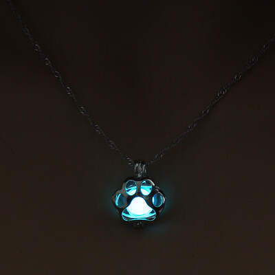 

Sale Glow in the Dark necklace KogMaw Dog Paw silver Chain Jewelry Pendants & Necklaces Mens Punk Dog Paw Necklace