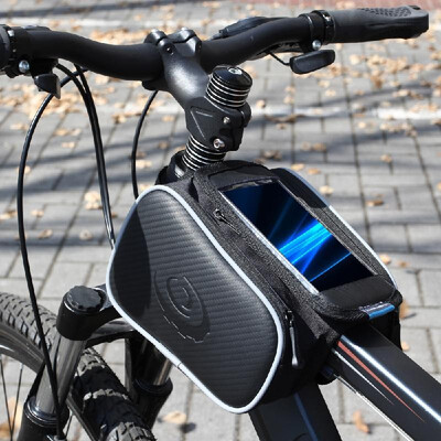 

Roswheel Cycling Bike Bicycle Front Top Tube Frame Pannier Double Bag Pouch for 48in Cellphone 18L 12813