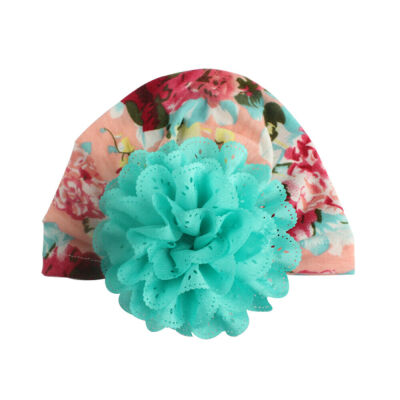 

Infant Toddler Kids Baby Boys Girls Hat Turban Cotton Flower Knot Beanie Hat Cap